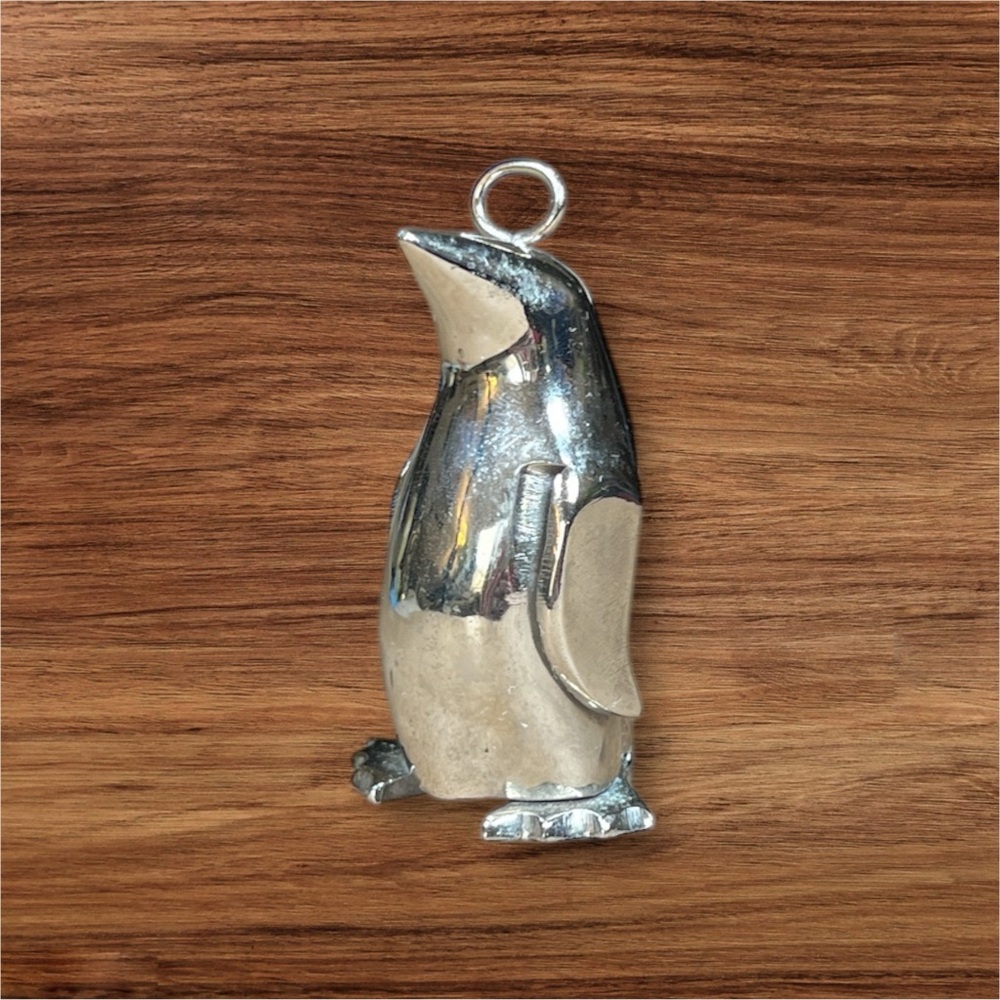 Silver Penguin Figurine or ornament